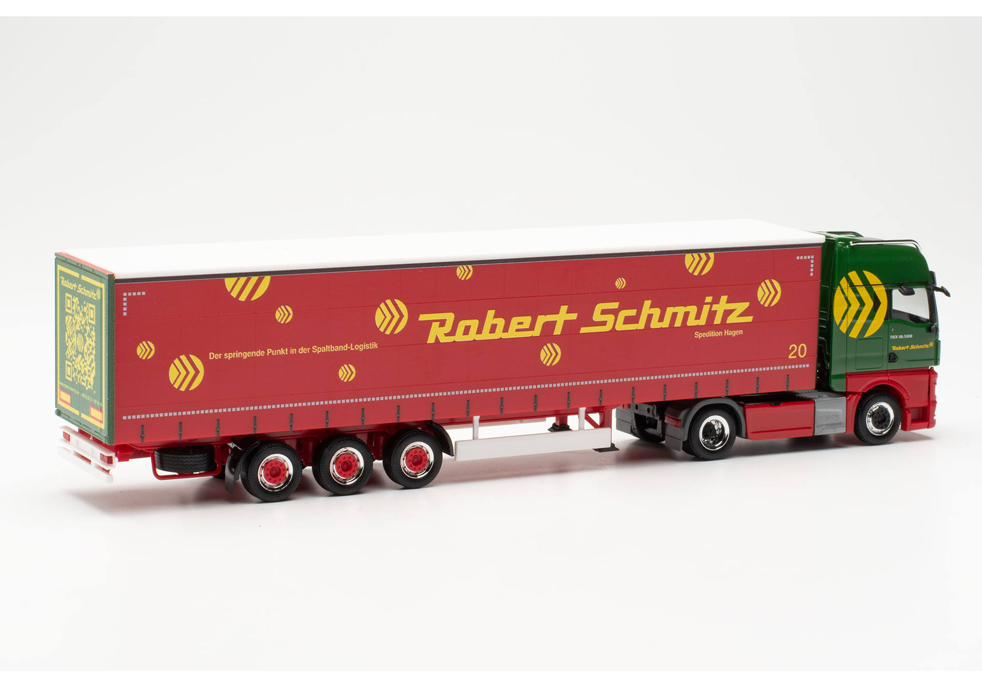 MAN TGX GX curtain canvas semitrailer "Robert Schmitz Spedition"