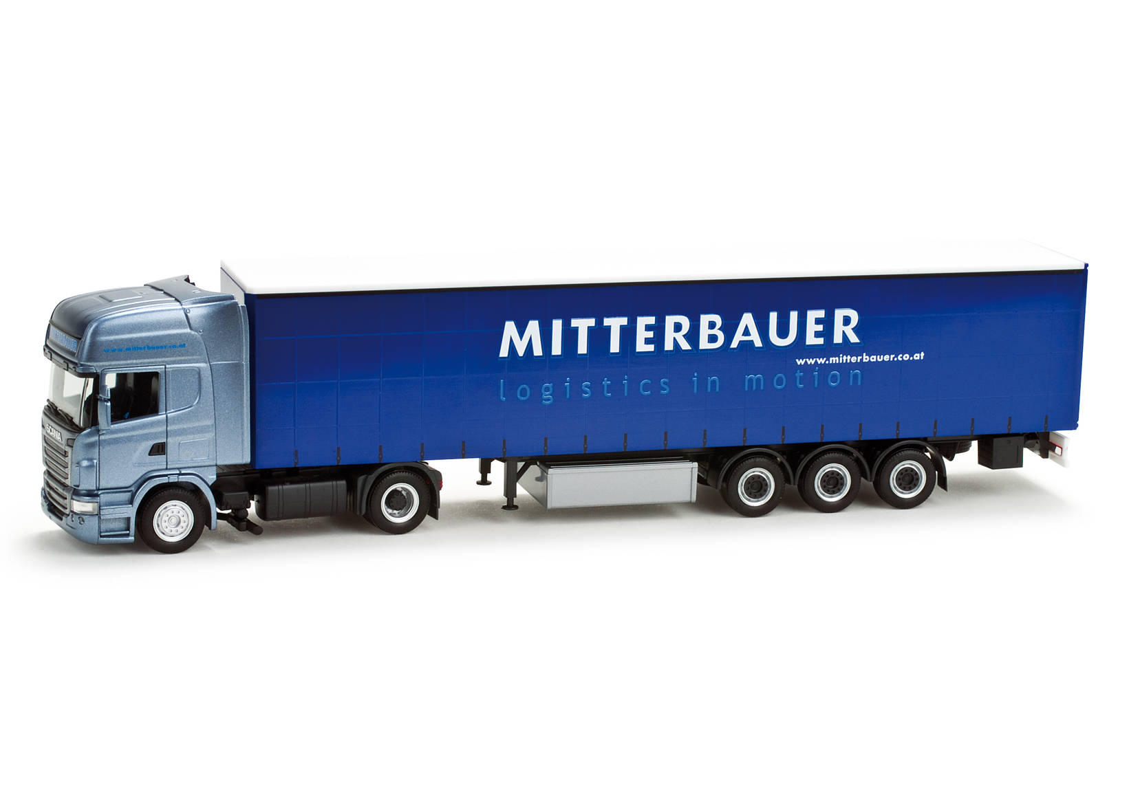 Scania R TL canvas semitrailer "Mitterbauer" (A)