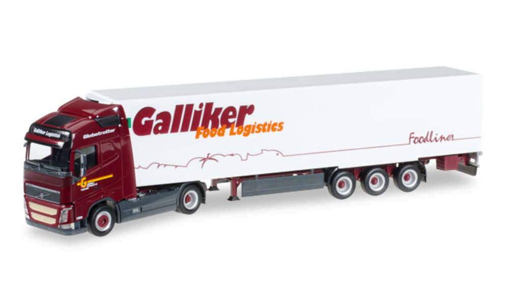 Volvo FH Gl. refrigerated box semitrailer "Galliker" (CH)