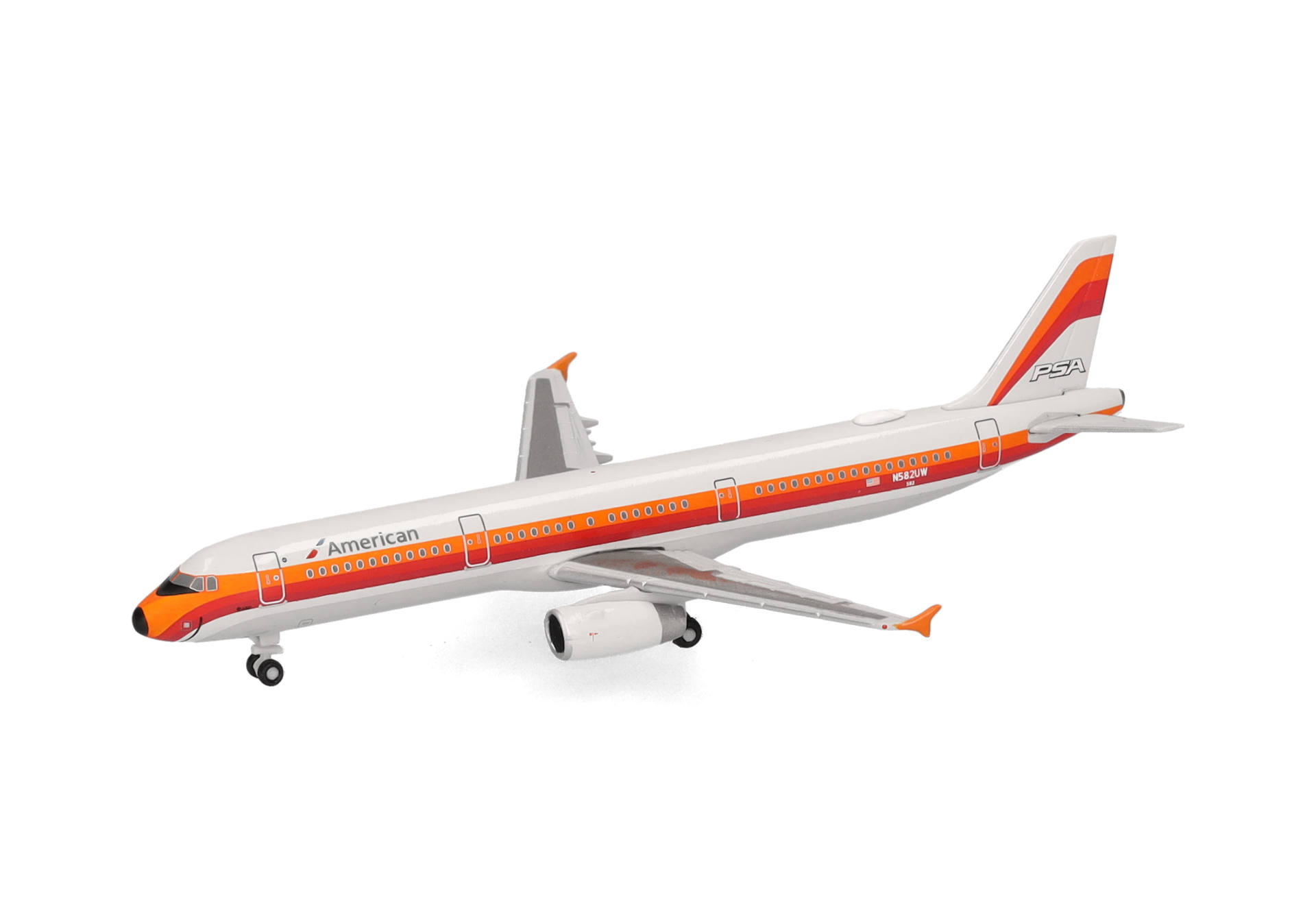 American Airlines Airbus A321 - PSA Heritage livery - N582UW