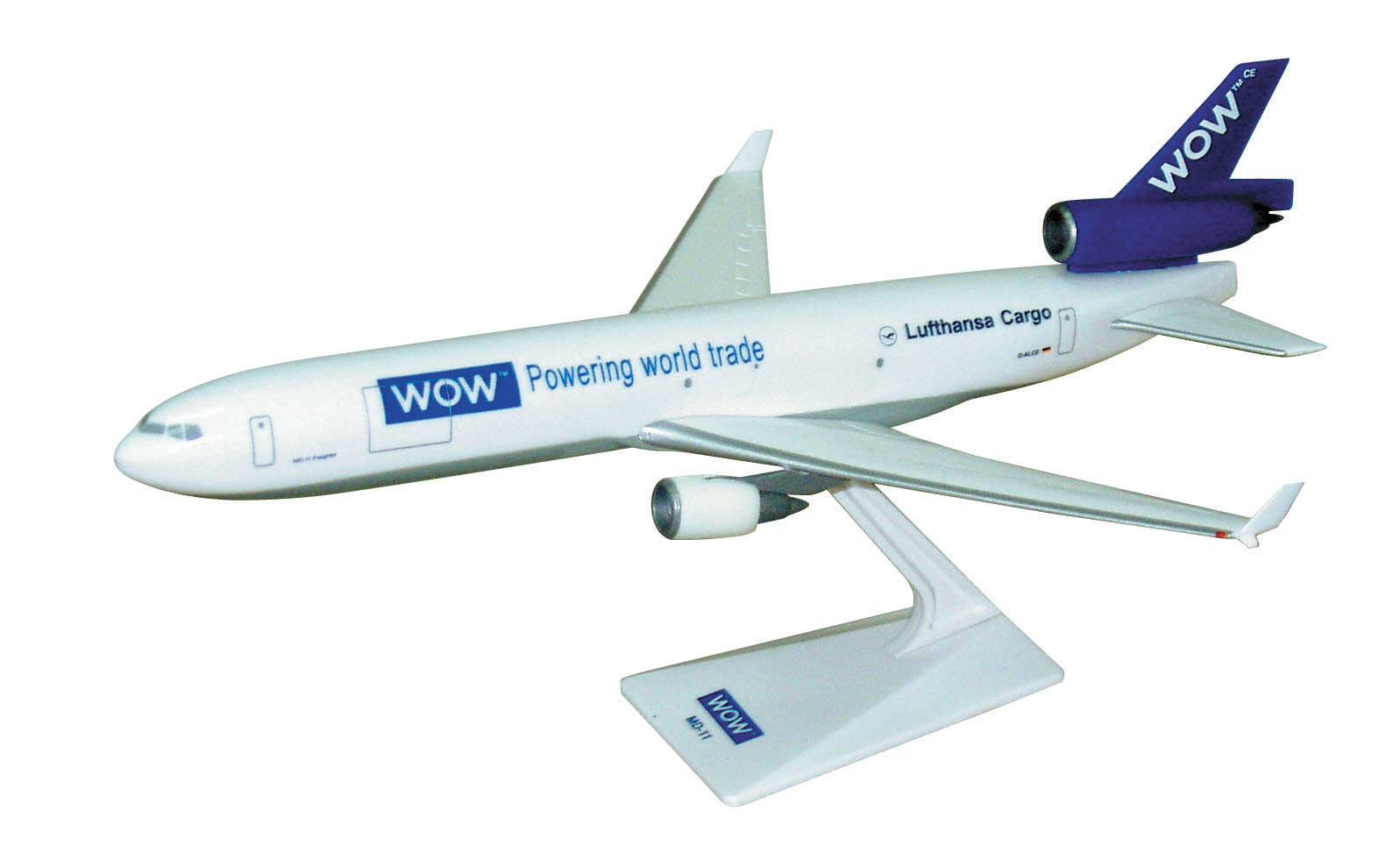 Lufthansa Cargo MD-11F "WOW". This item comes / came in Wooster branded packaging.