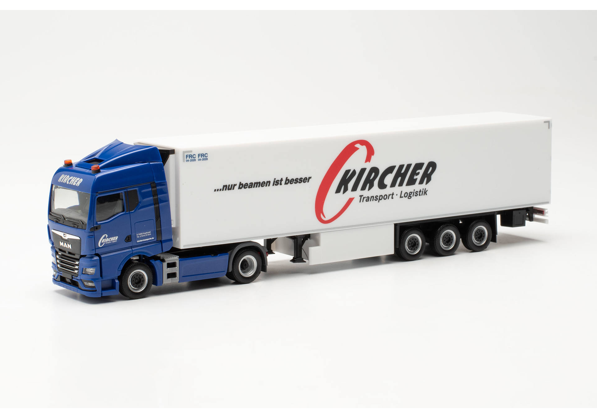 MAN TGX GM refrigerated box semitrailer "Herbert Kircher"
