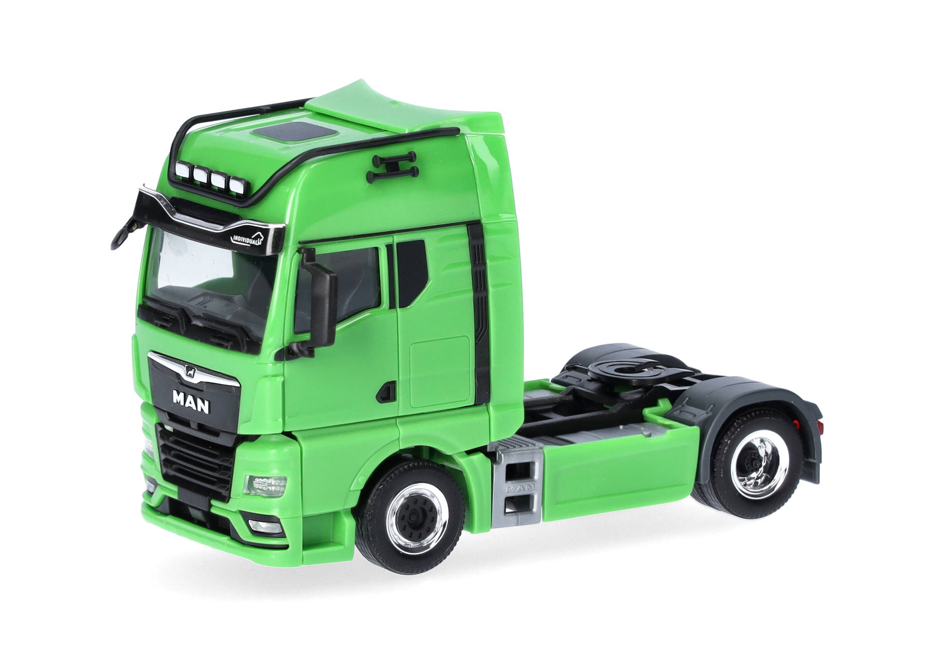 MAN TGX GX rigid tractor with lamp bar 2axles, green