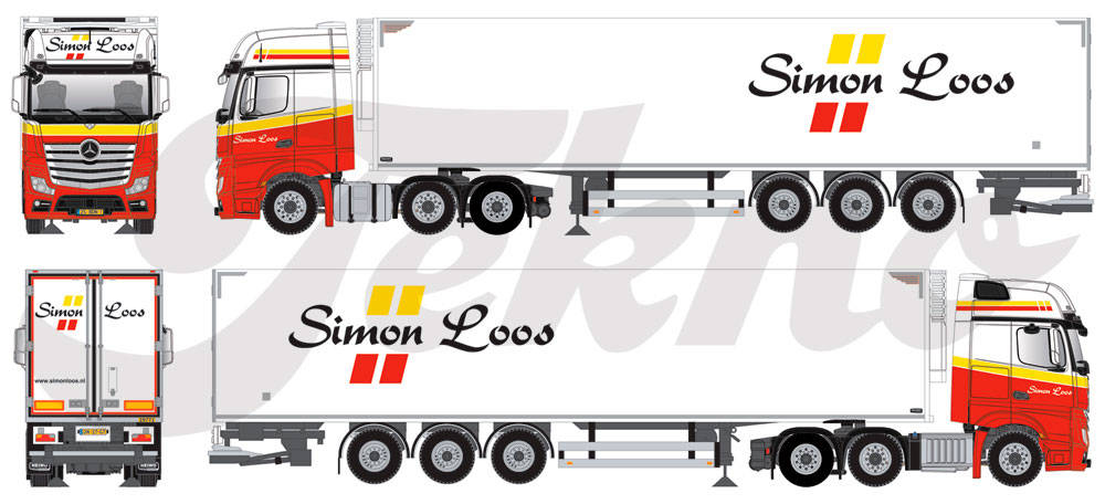 Mercedes-Benz Actros Gigaspace refrigerated semitrailer "Simon Loos"