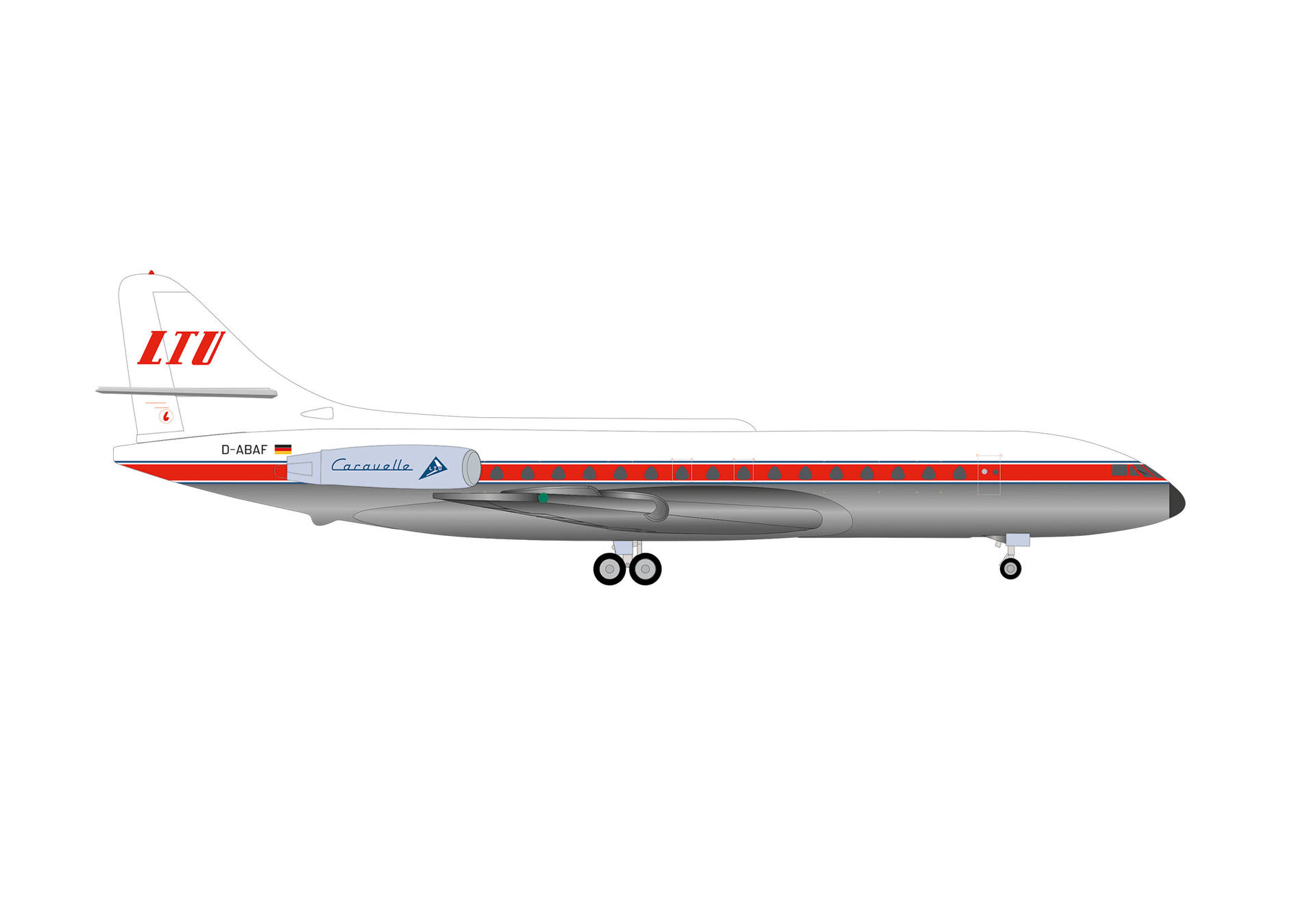 LTU Sud Aviation Caravelle – D-ABAF "Nordrhein-Westfalen"