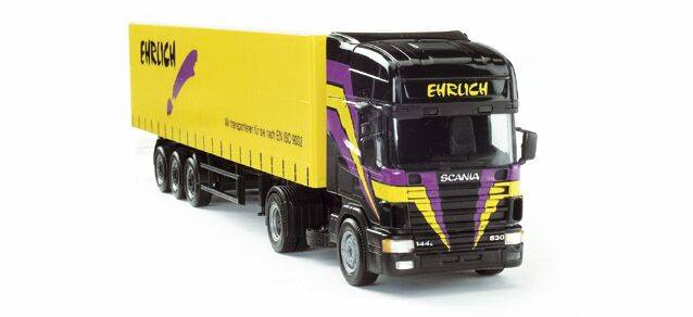 Scania 144 TL Planen-Sattelzug "Ehrlich"