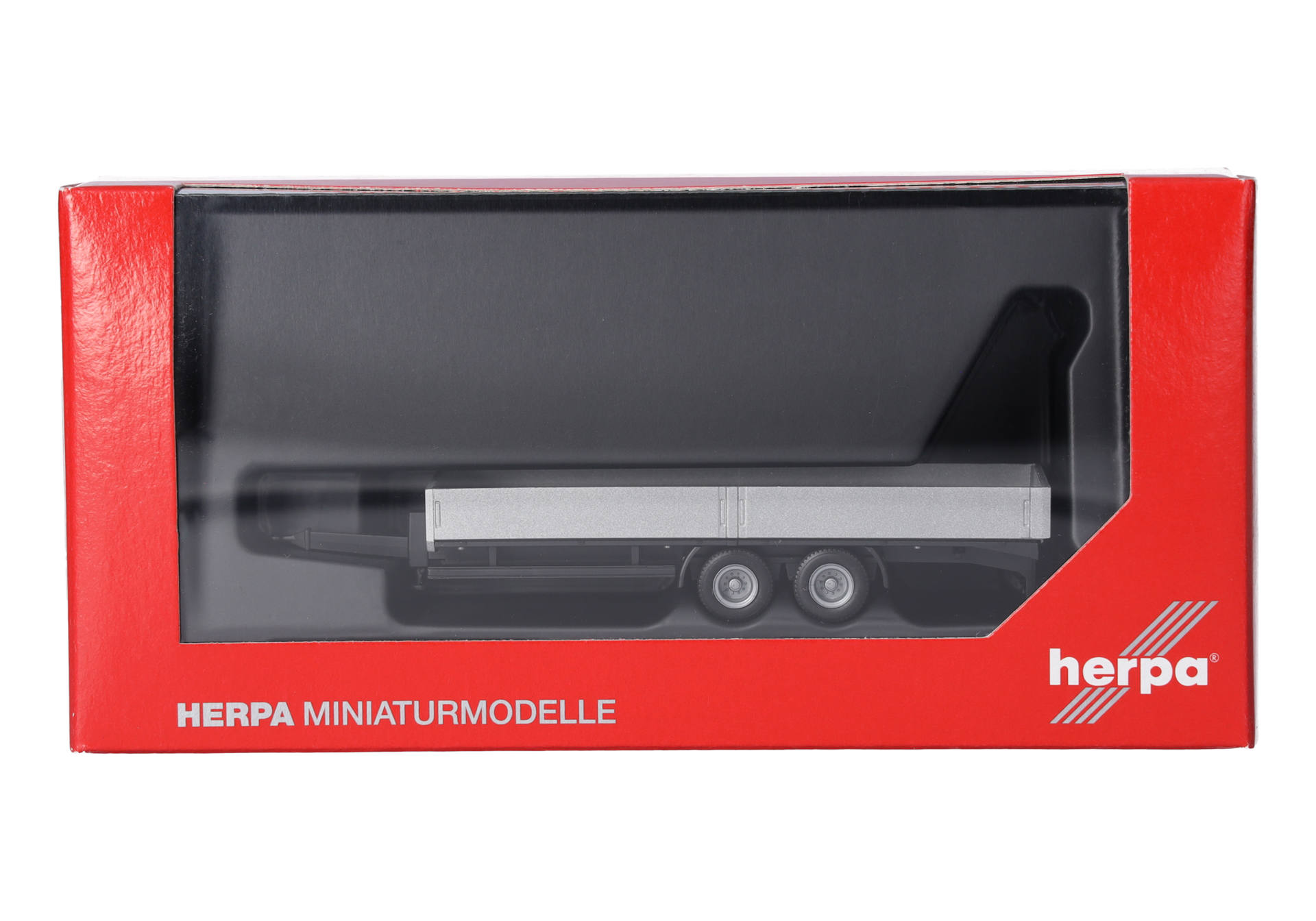 Modell, Lastwagenanhänger, Maßstabsmodell, Metallgrau, Blechguß