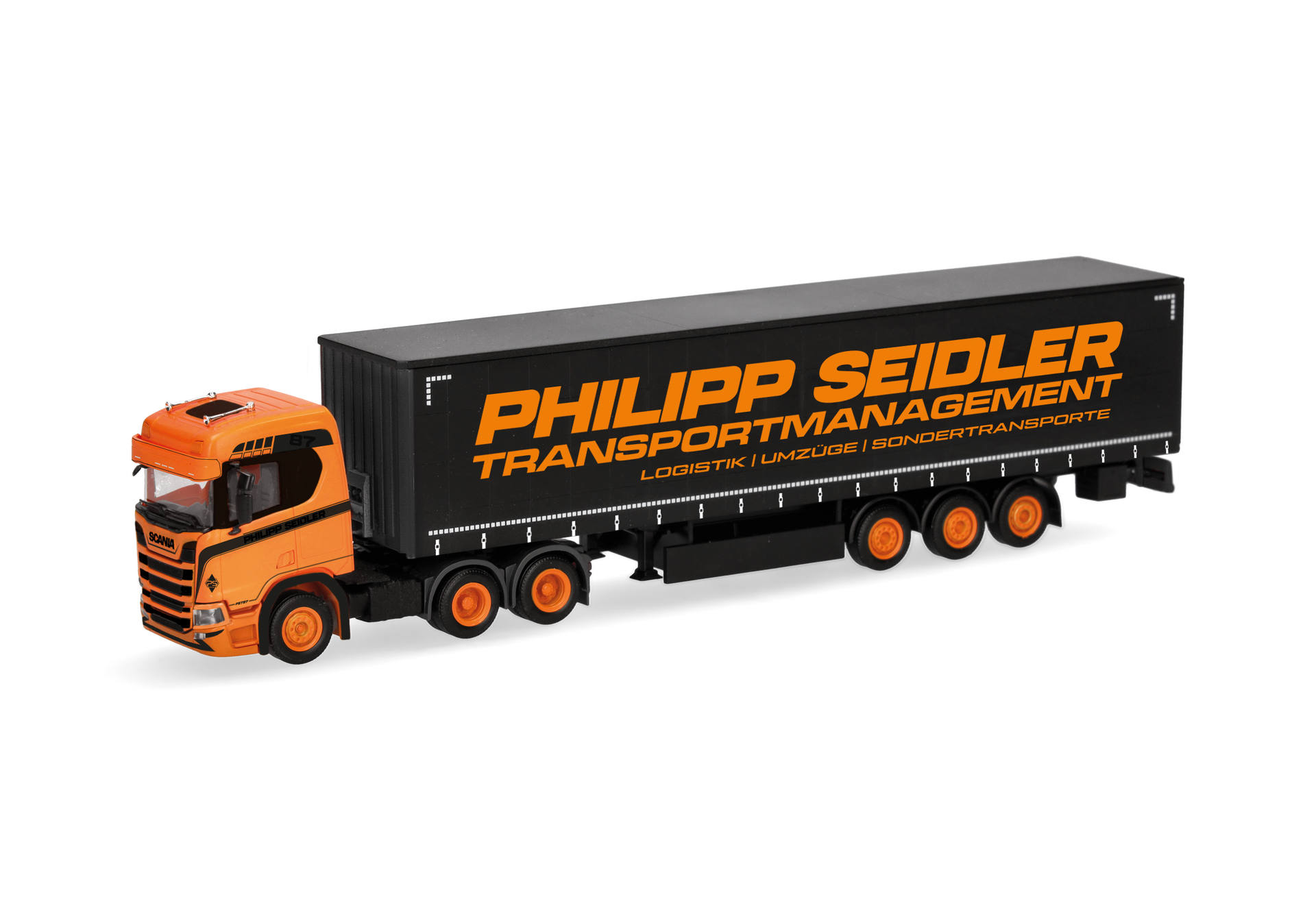 Scania CR 20 ND Gardinenplanen-Sattelzug "Philipp Seidler"