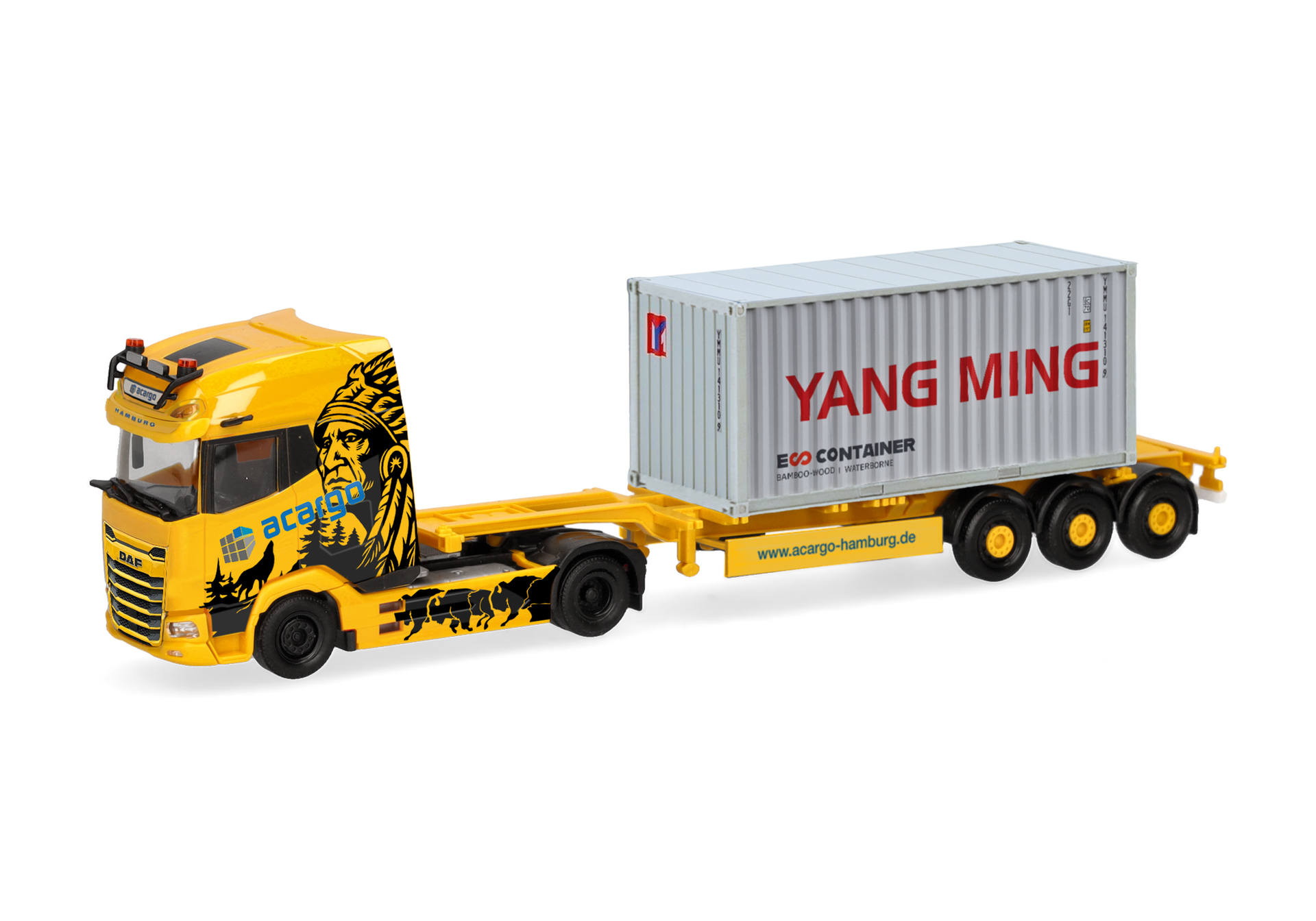 DAF XG+ Container-Sattelzug "Acargo/YangMing"