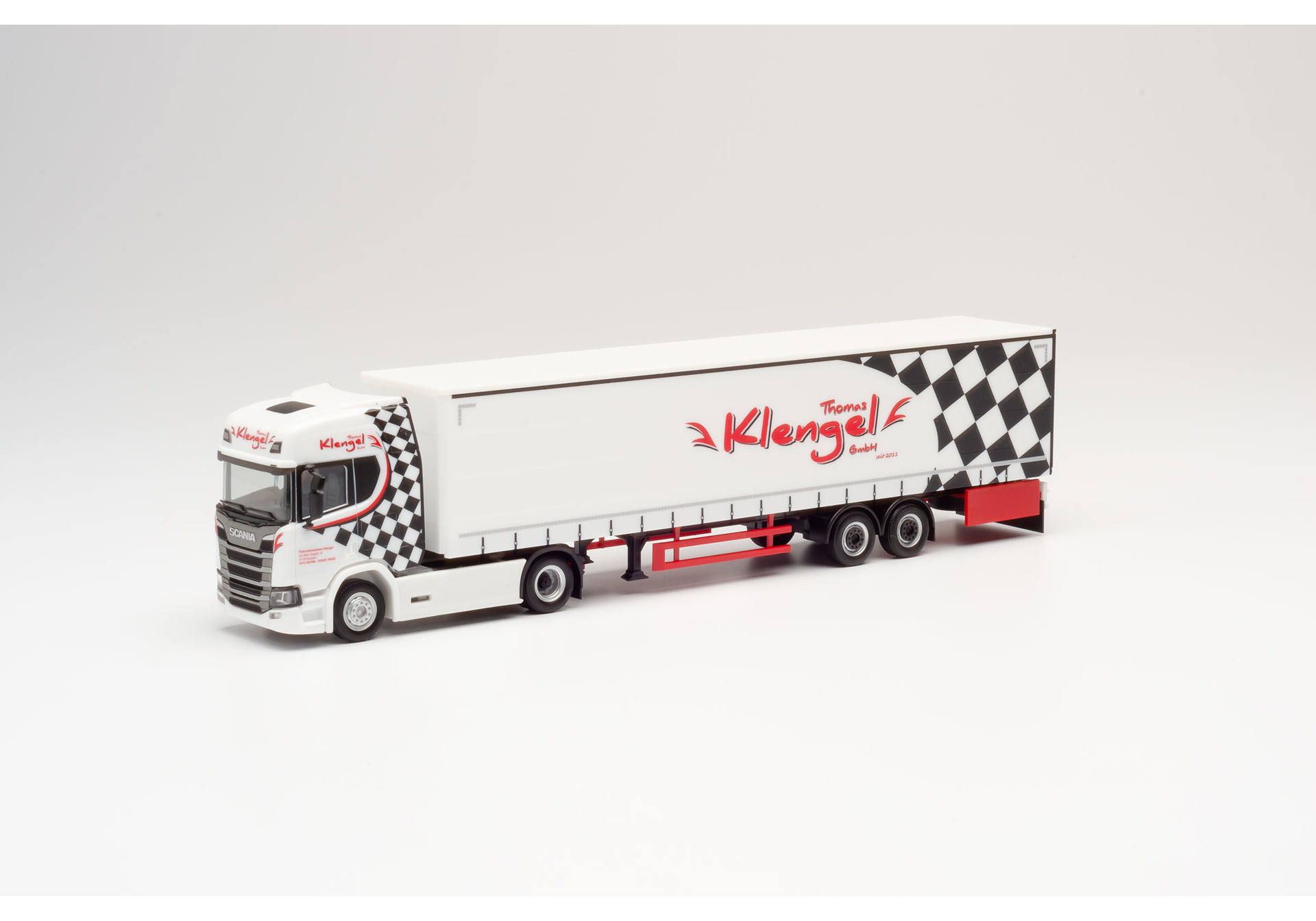 Scania CR HD Curtain Canvas Semitrailer "Klengel"