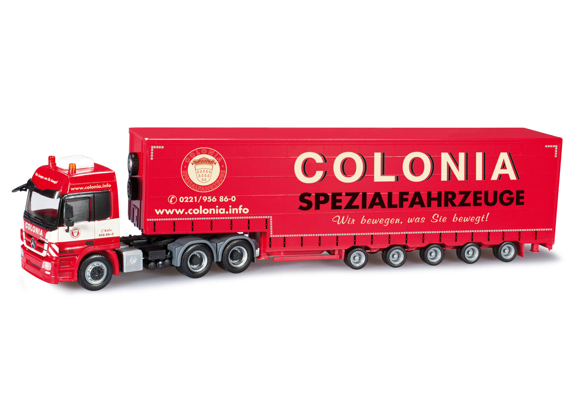Mercedes-Benz Actros L volume semitrailer "Colonia"