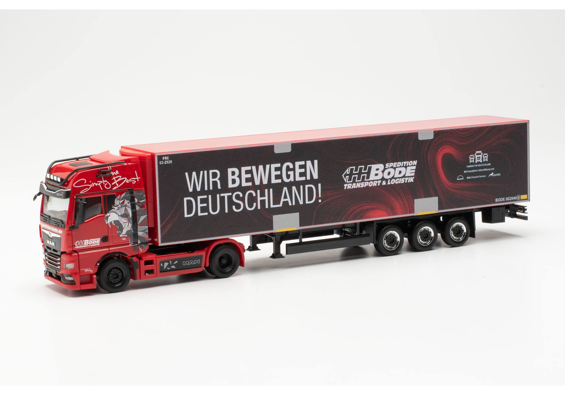 MAN TGX GX Kühlkoffer-Sattelzug "HH Bode / Wir bewegen Deutschland" (Schleswig-Holstein/Reinfeld)