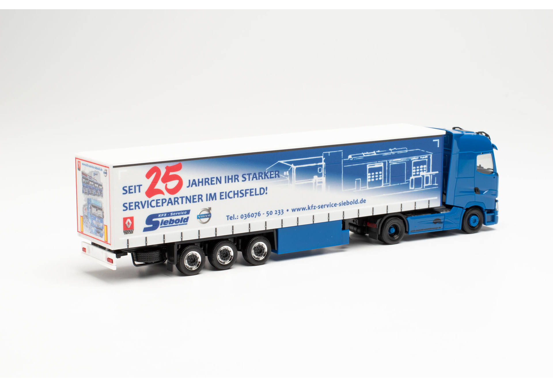 Renault T Gardinenplanen-Sattelzug „Siebold Nutzfahrzeuge“