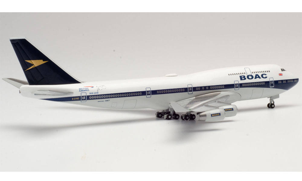 British Airways Boeing 747-400 - 100th anniversary BOAC Heritage Design