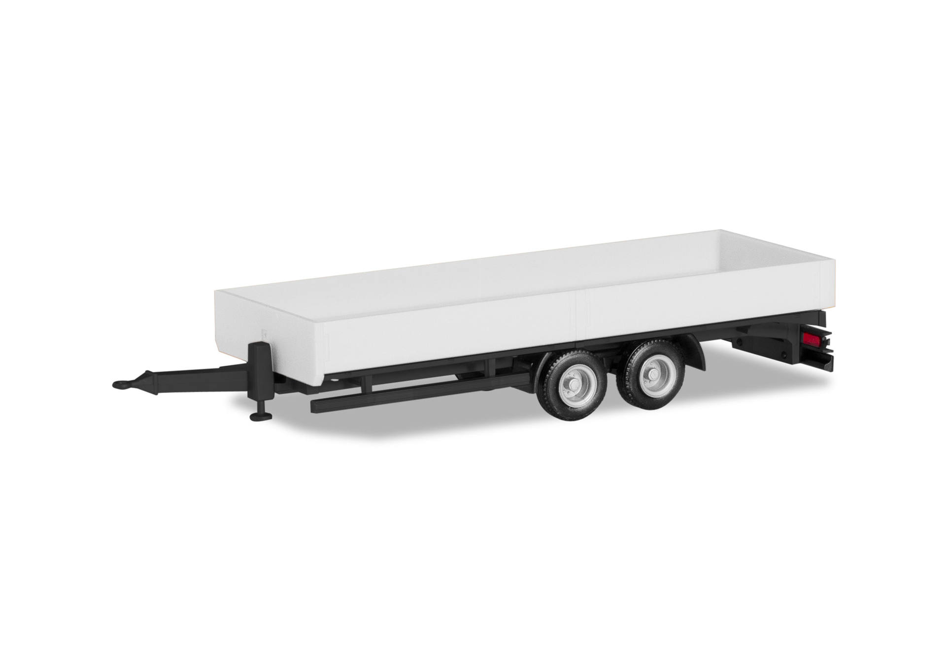 deep loading trailer, white