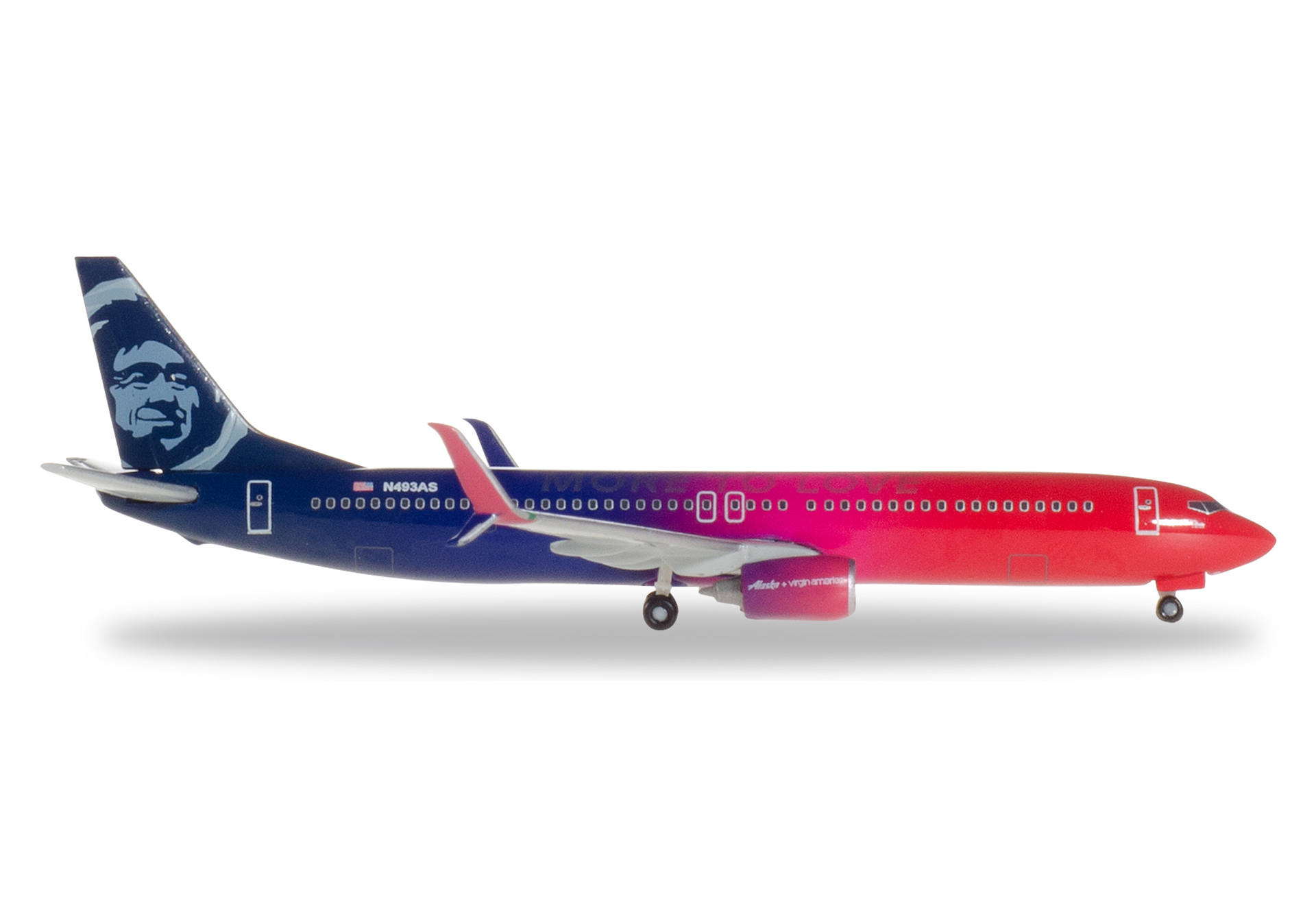 Alaska Airlines Boeing 737-900 - Virgin USA merger livery - N493AS