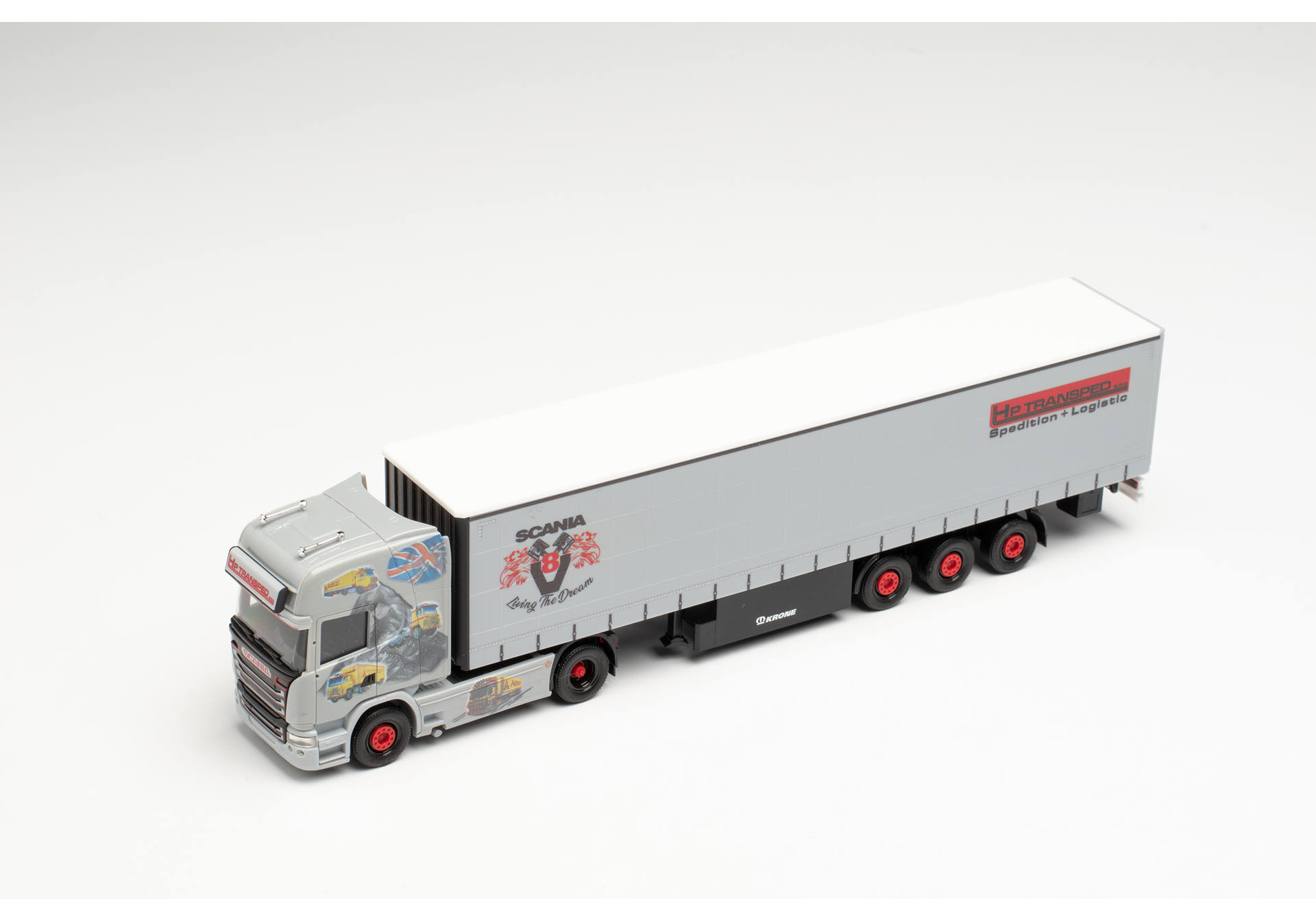 Scania R `13 TL curtain canvas semitrailer „HP Transped / History