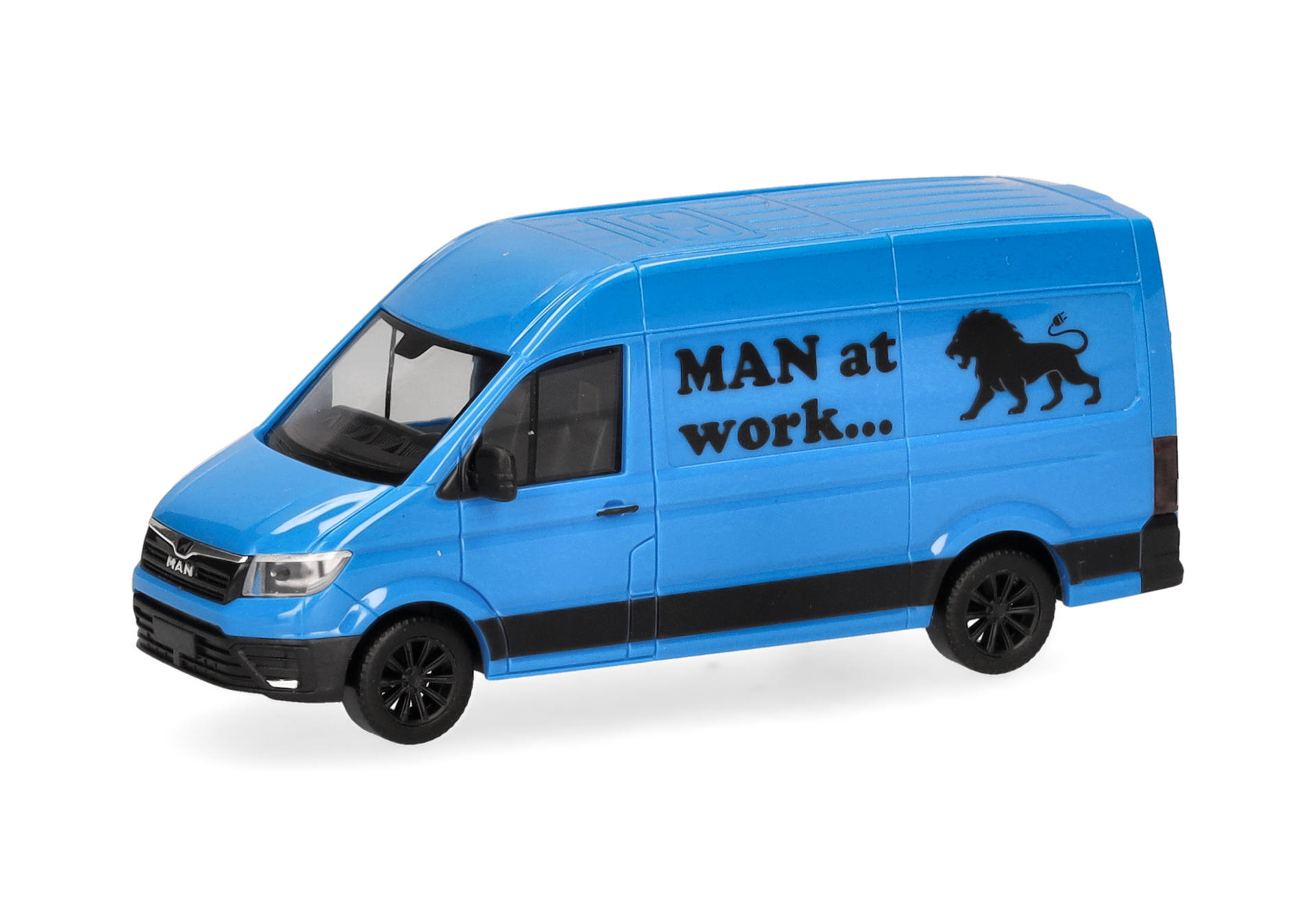 MAN eTGE transporter high-roof, blue "eXtra"