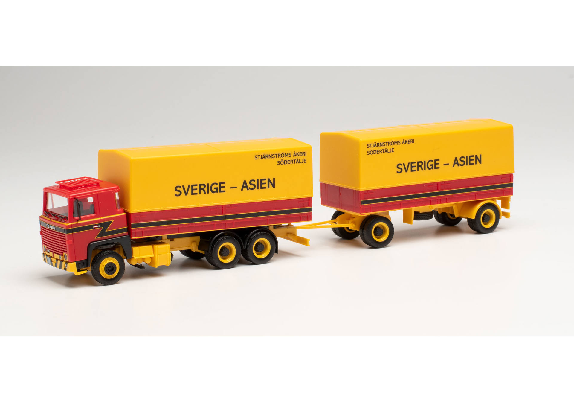 Scania 141 canvas truck trailer „Stjärnströms Akeri“