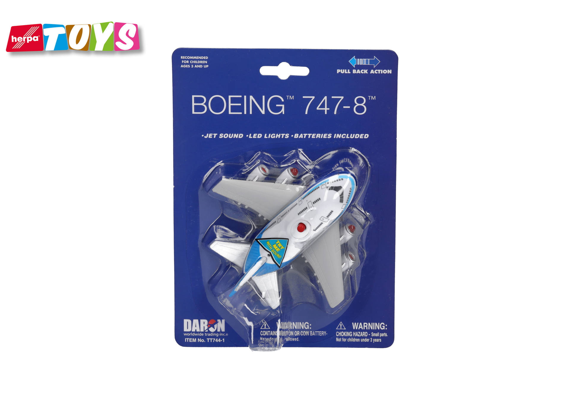 Herpa Toys: Boeing 747-8 Pullback Aviation Toy