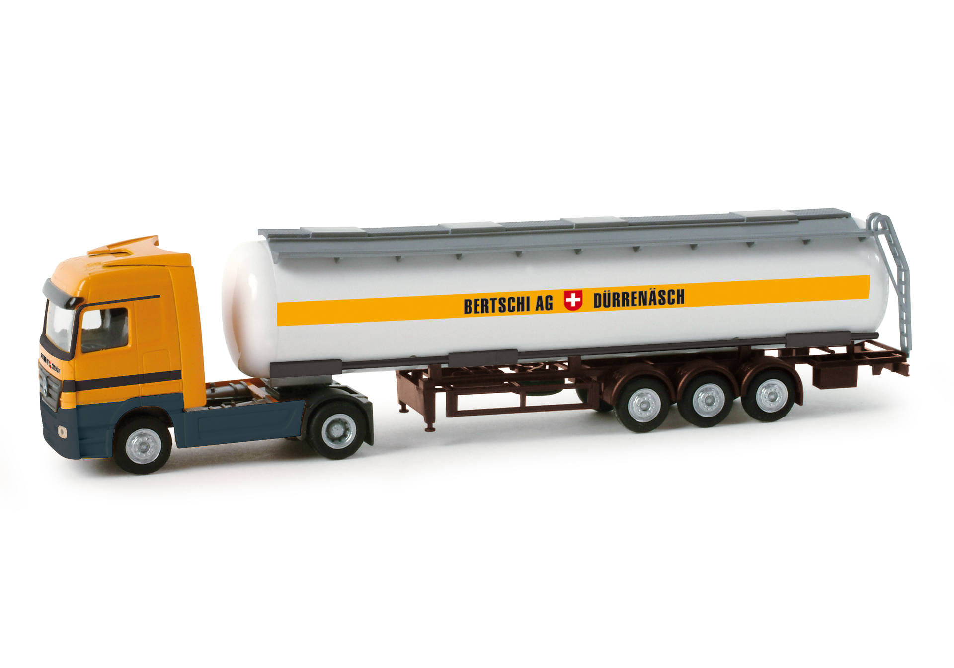 Mercedes-Benz Actros LH 02 chrome-plated tank semitrailer "Bertschi" (CH)