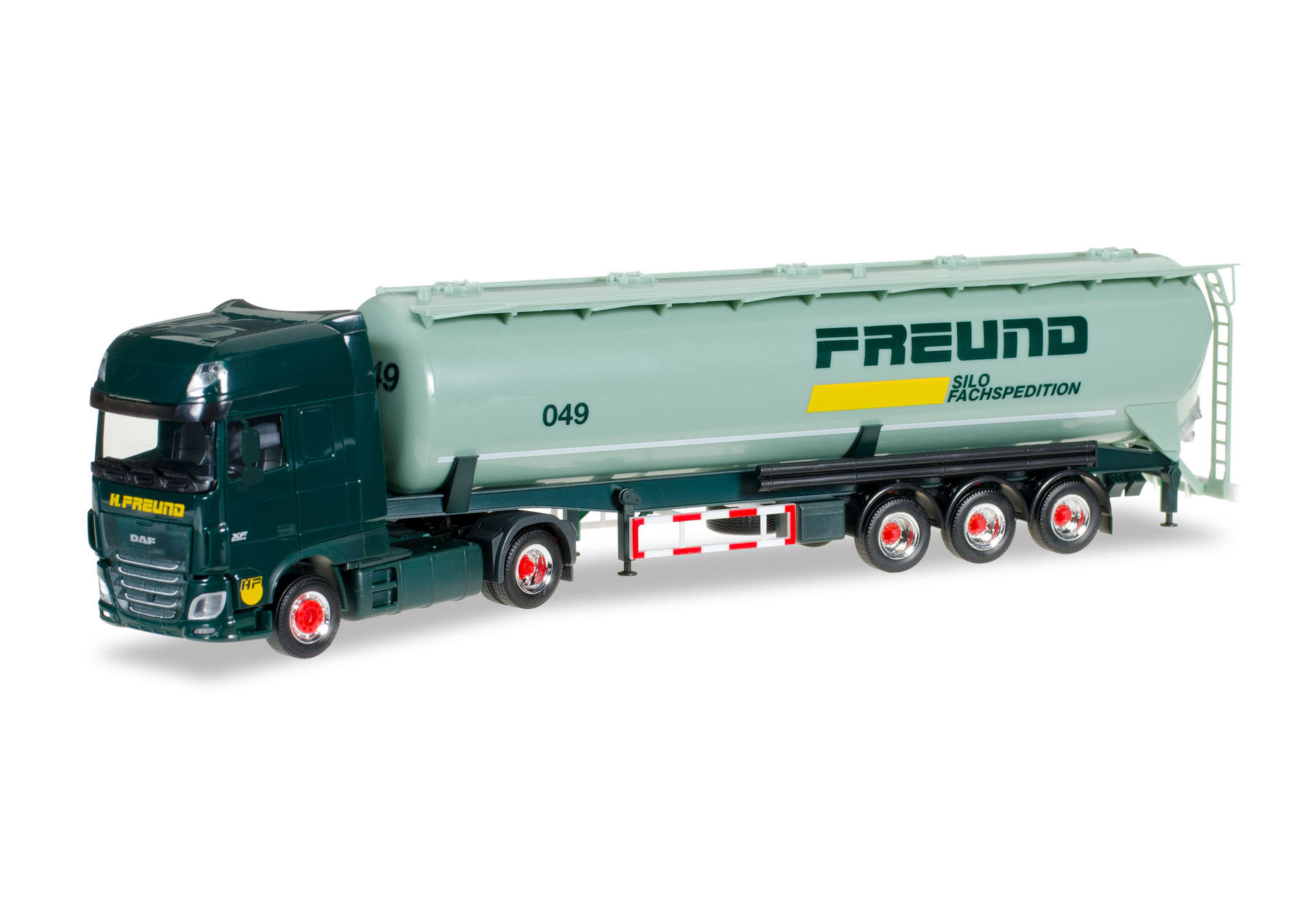 DAF XF Euro 6 SSC silo semitrailer "Freund"