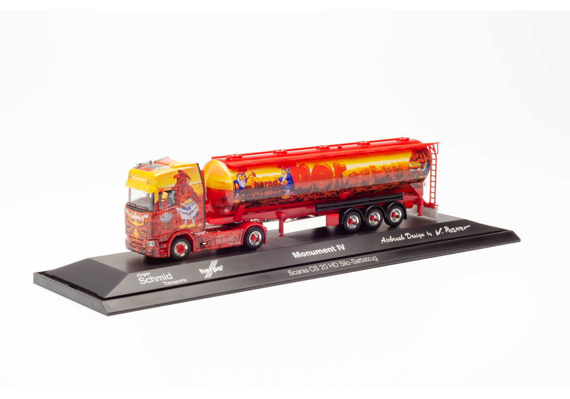 Scania CS 20 high roof silo semitrailer "Herpa Monument IV / Jürgen Schmid"