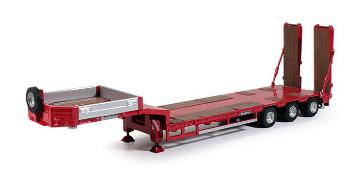 Goldhofer semi low Boy 3-axles, red