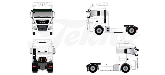 MAN TGX Euro 6 XLX 4x2 rigid tractor