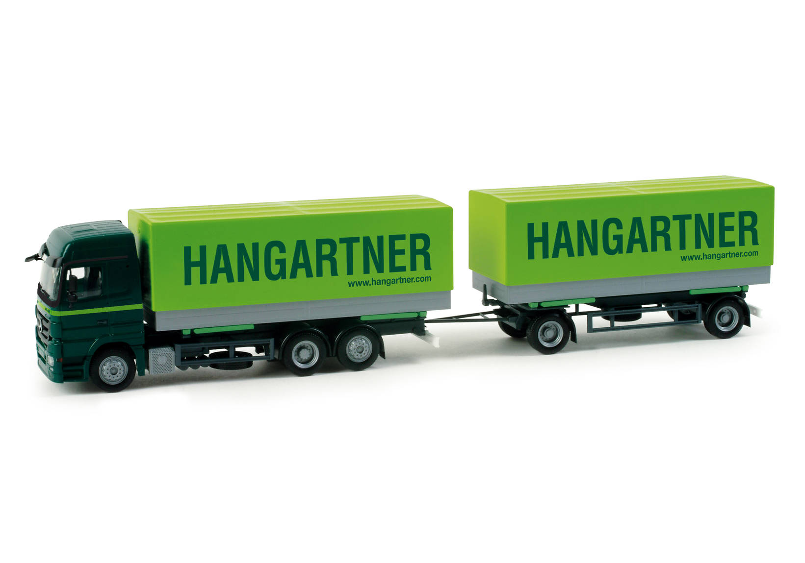 Mercedes-Benz Actros LH 08 interchangeable pick-up trailer "Hangartner" (CH)