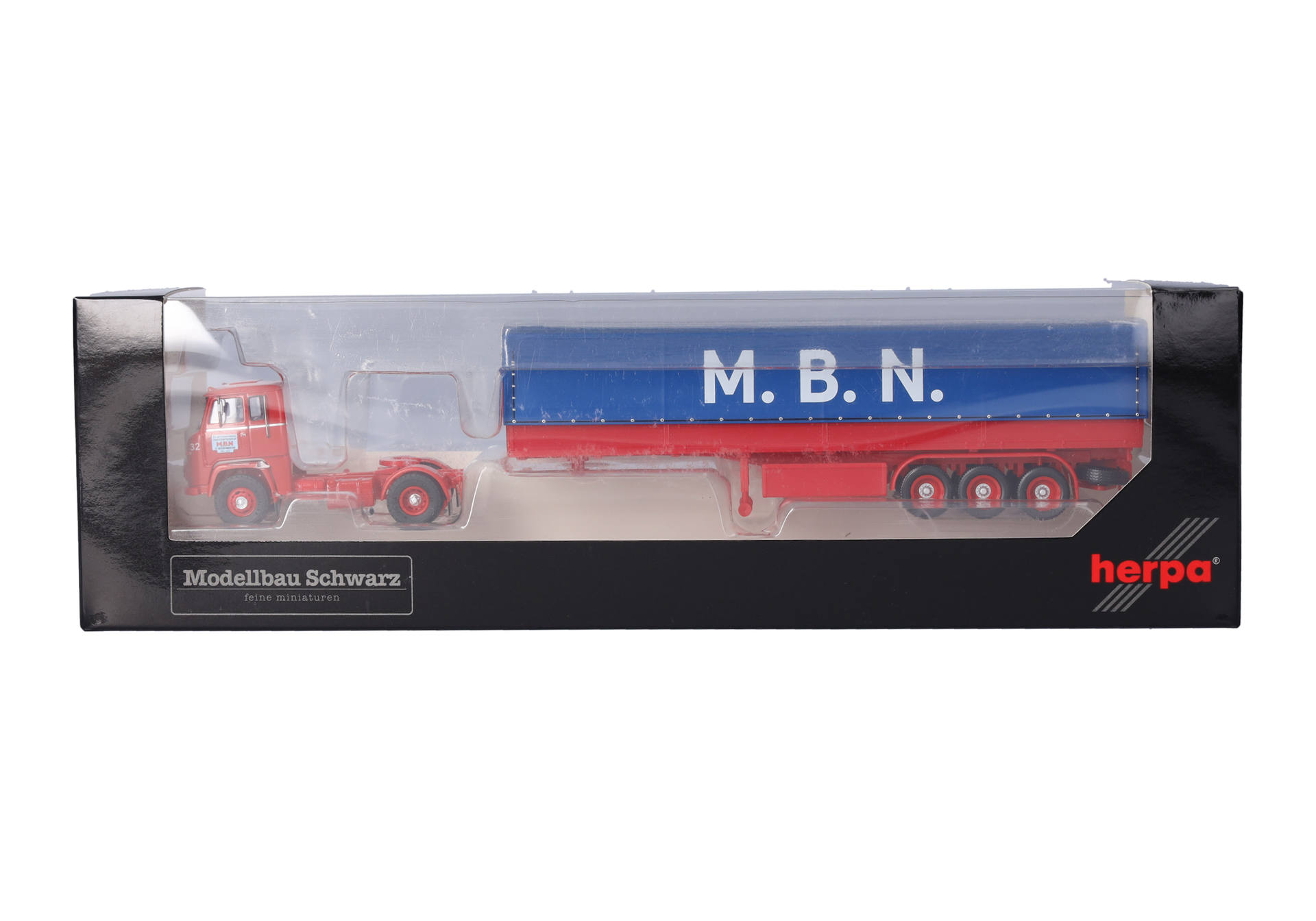 Scania LB 76 canvas semitrailer "M.B.N." (Niederlande/Sint Jacobi Parochie)