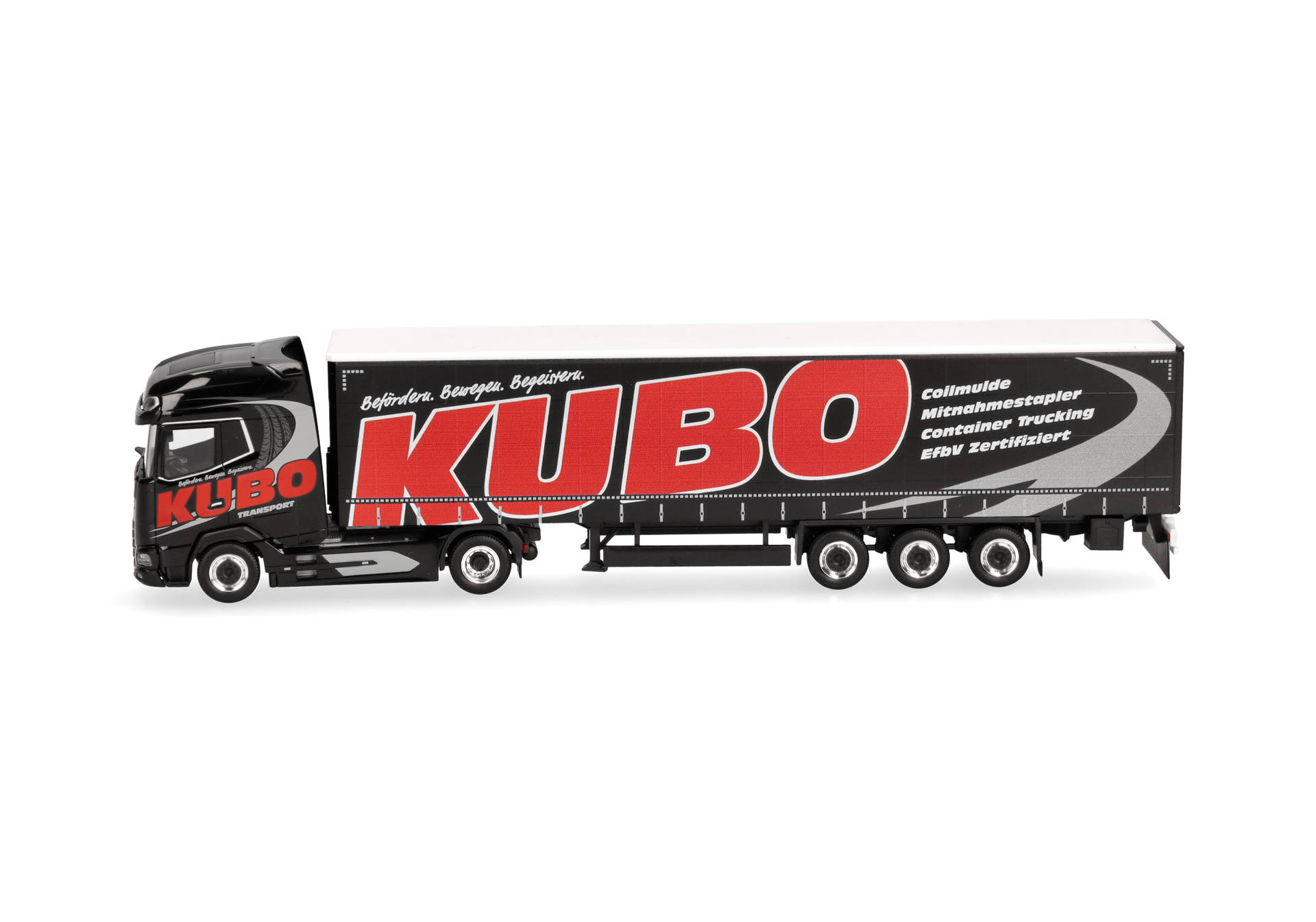 DAF XG+ Gardinenplanen-Sattelzug "KUBO"