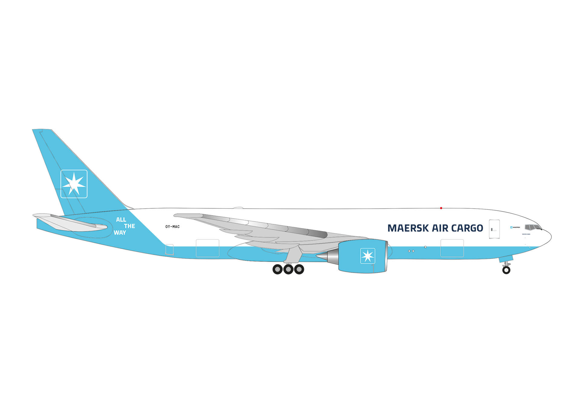 Maersk Air Cargo Boeing 777F - OY-MAC "Maersk Swan"