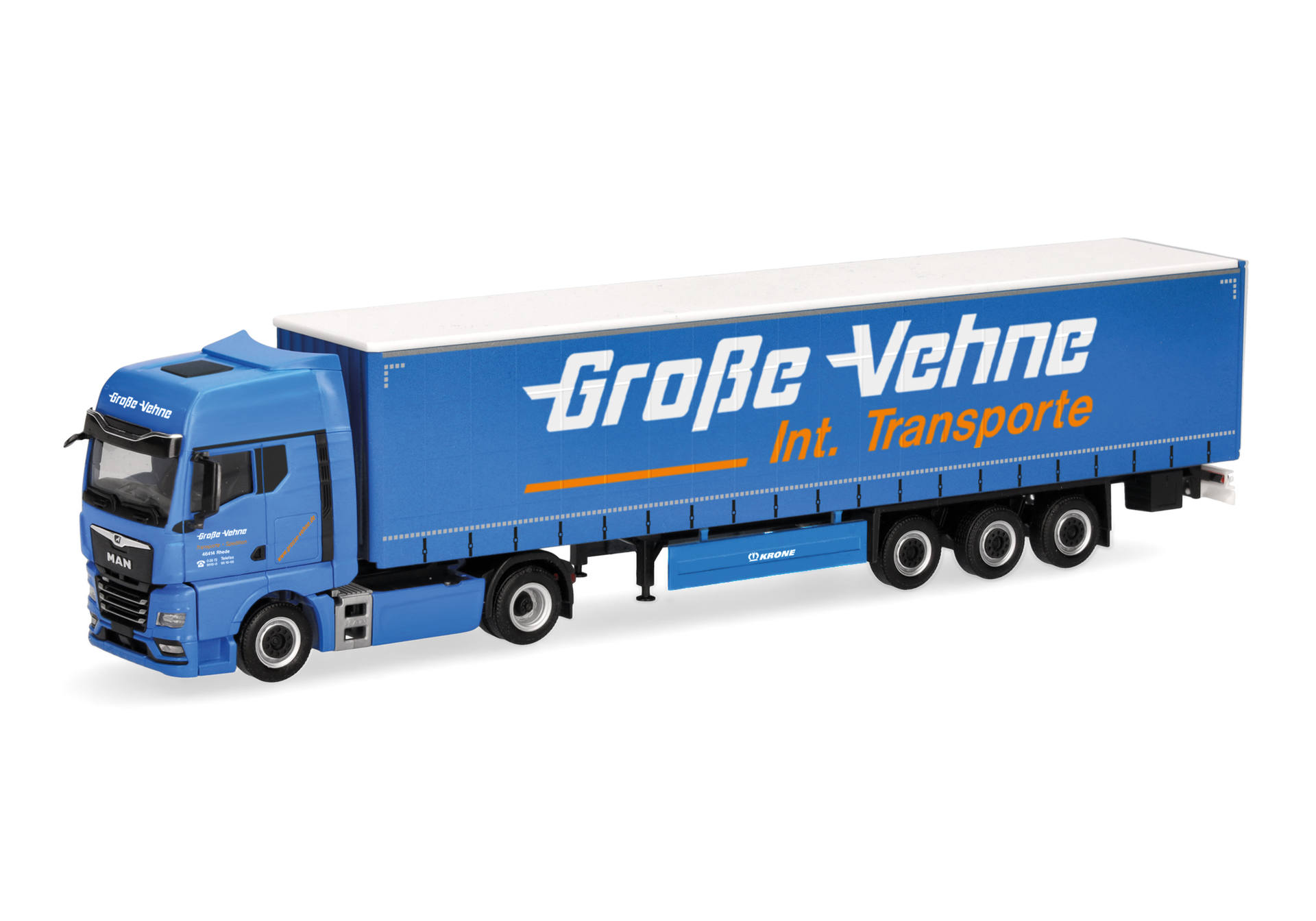 MAN TGX GX Gardinenplanen-Sattelzug "Große-Vehne"