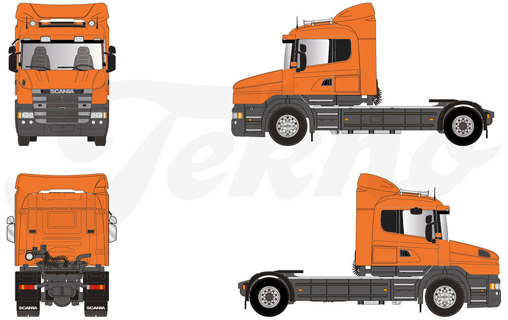 Scania Hauber 4x2 rigid tractor "125 Jahre Scania"