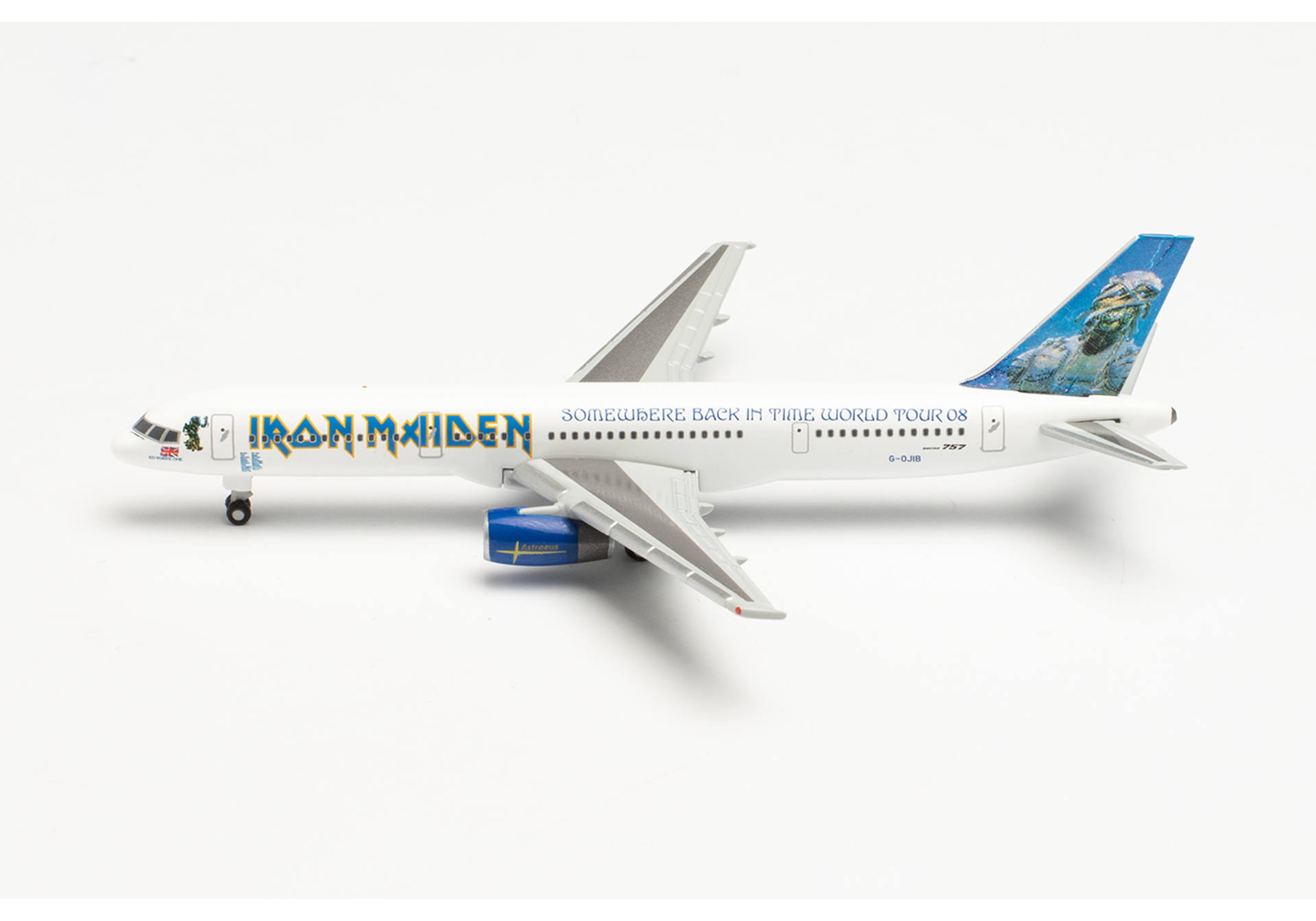 Iron Maiden (Astraeus) Boeing 757-200 “Ed Force One” - Somewhere Back in Time World Tour 2008 – G-OJIB