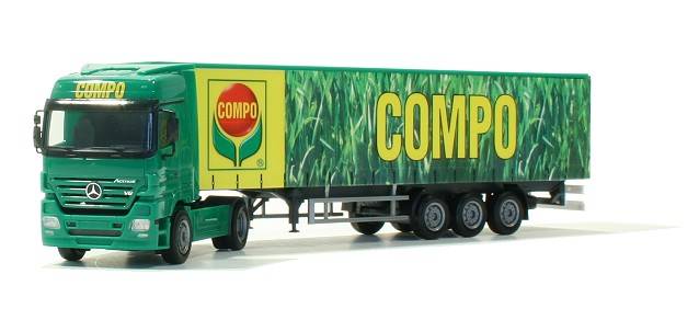 Mercedes-Benz Actros LH curtain canvas semitrailer "Compo"