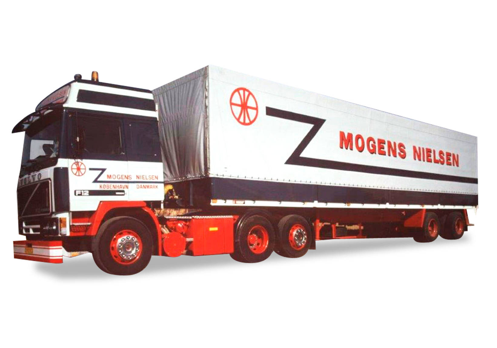 Volvo FH GL canvas semitrailer "Mogens Nielsen"