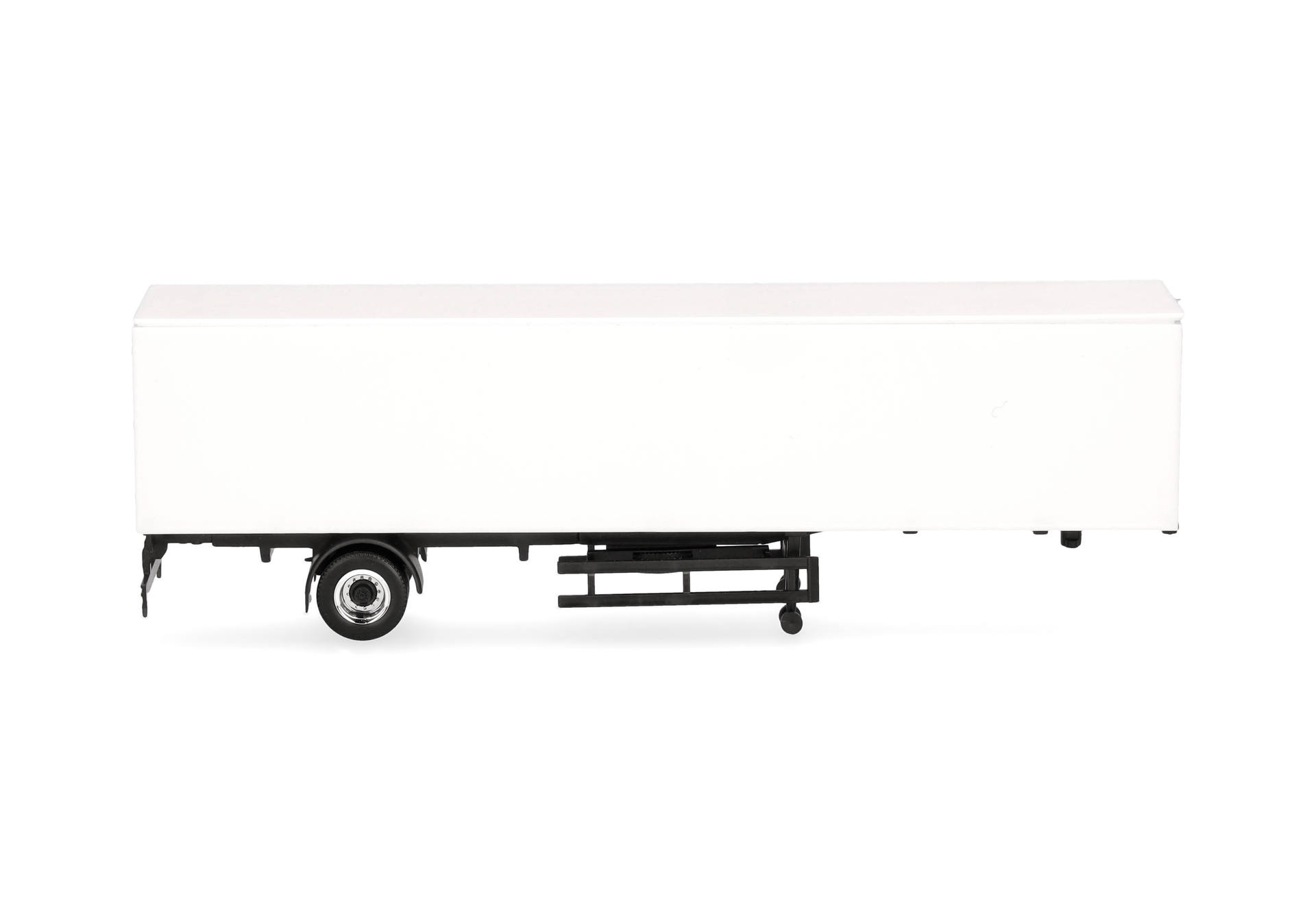 Box trailer 1axles, white