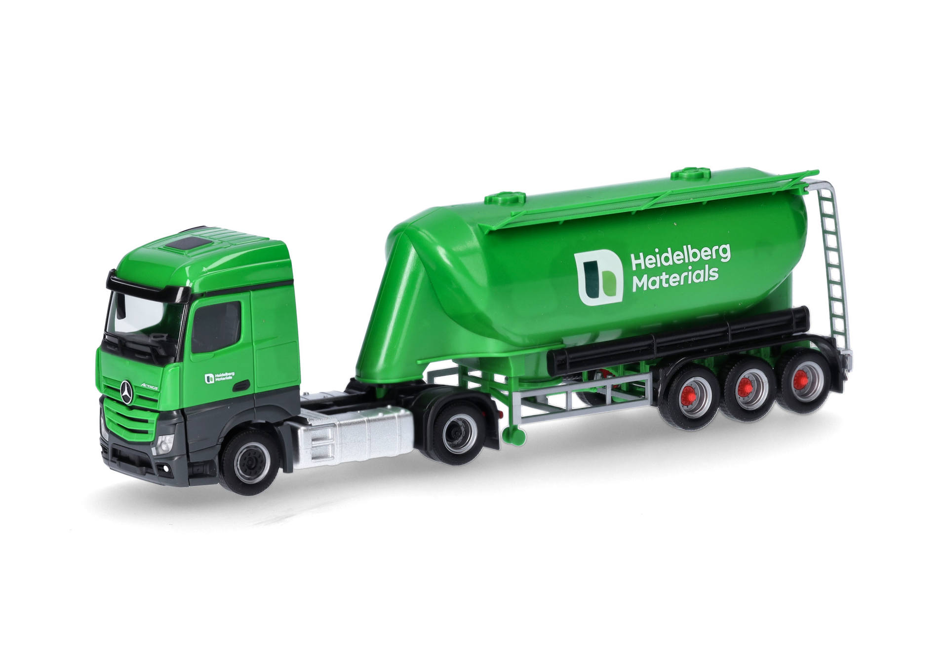 Mercedes-Benz Actros 18 Streamspace bulk silo semitrailer "Heidelberg Materials"