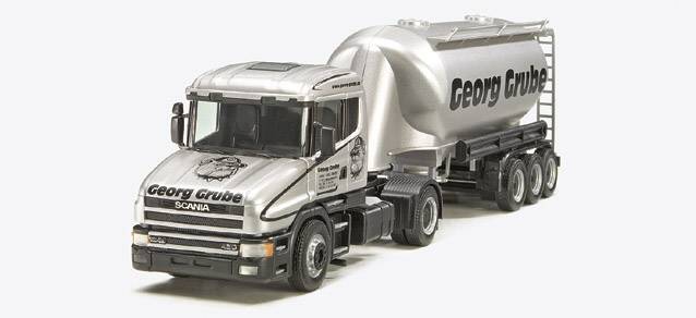 Scania conventional '96 bulk silo semitrailer "Georg Grube"