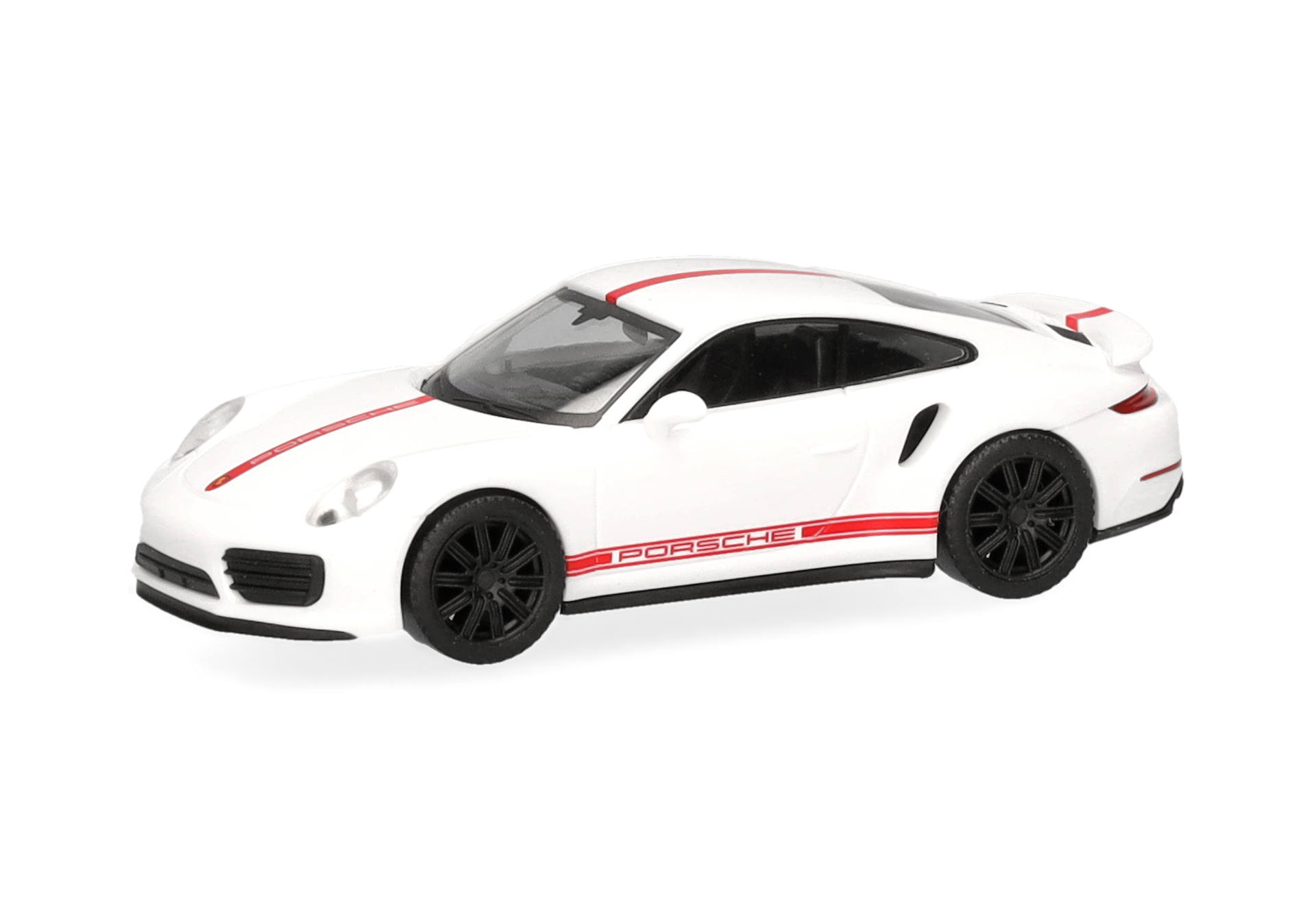 toy car, Porsche, white car, red stripe, miniature