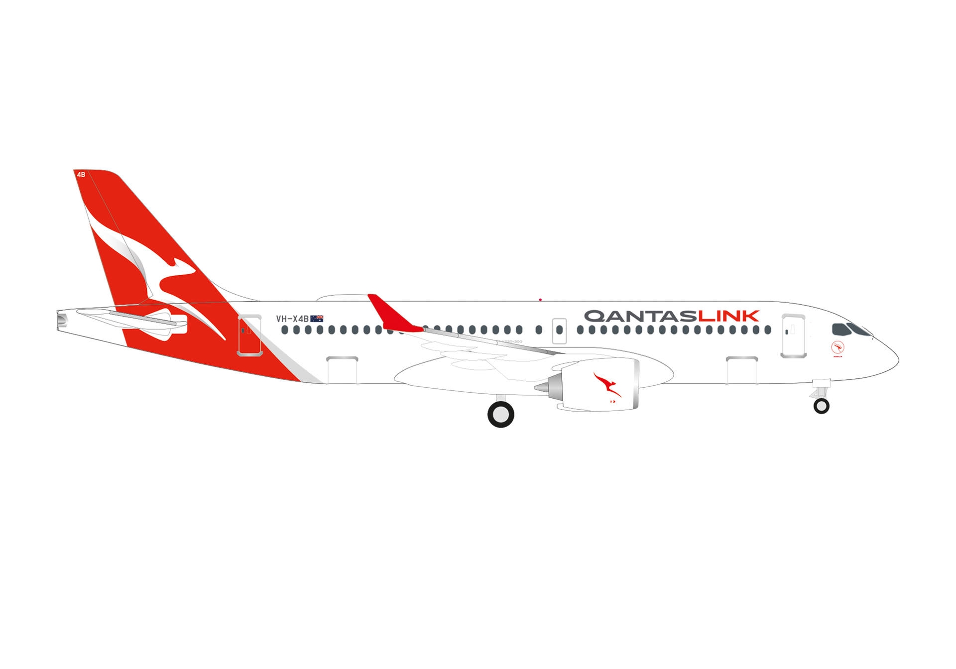 QantasLink Airbus A220-300 – VH-X4B “Koala”