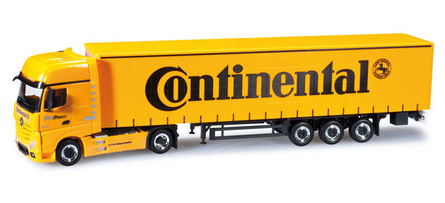 Mercedes-Benz Actros Gigaspace curtain canvas semitrailer "Continental"