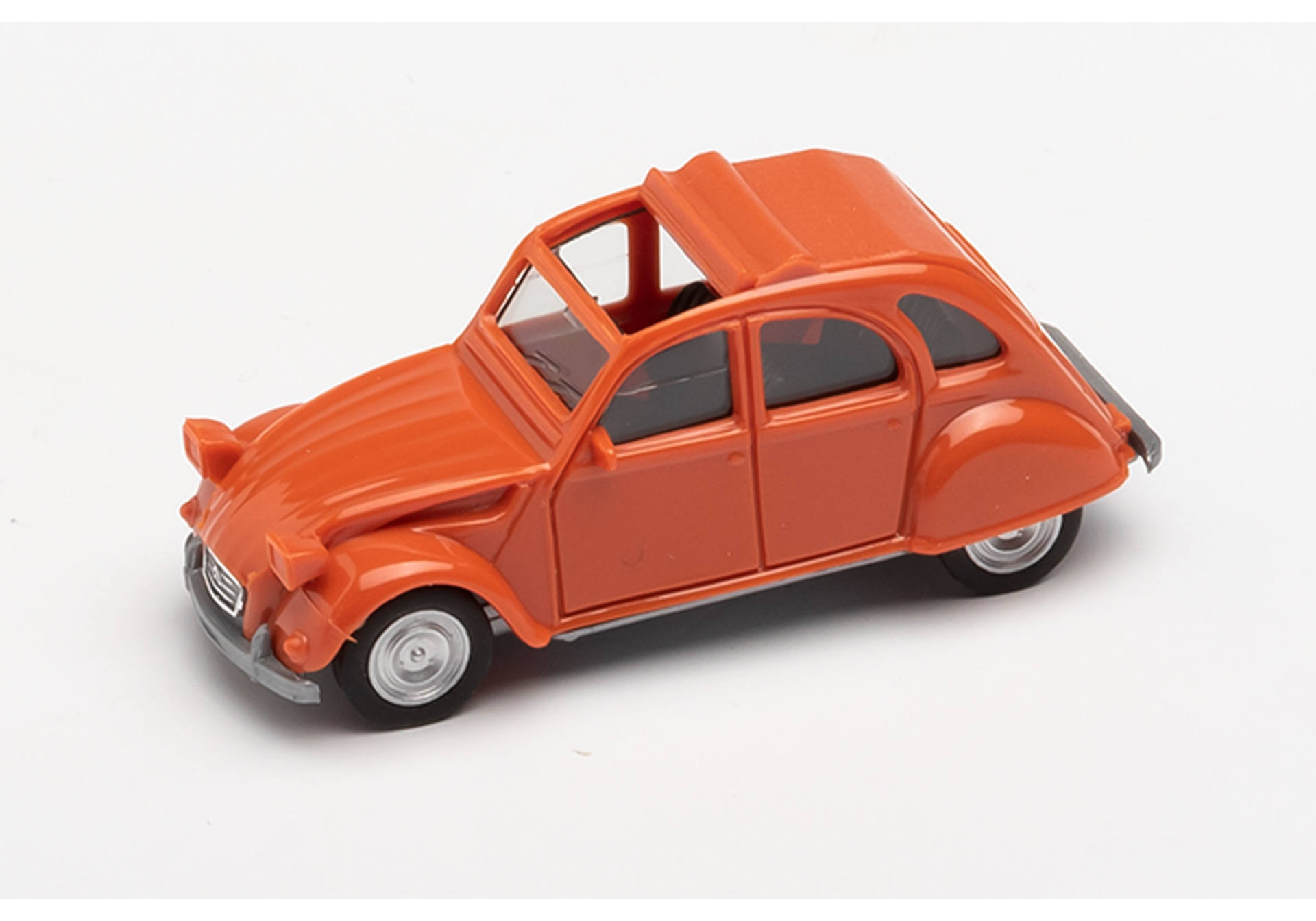 Citroën 2 CV, orange/red