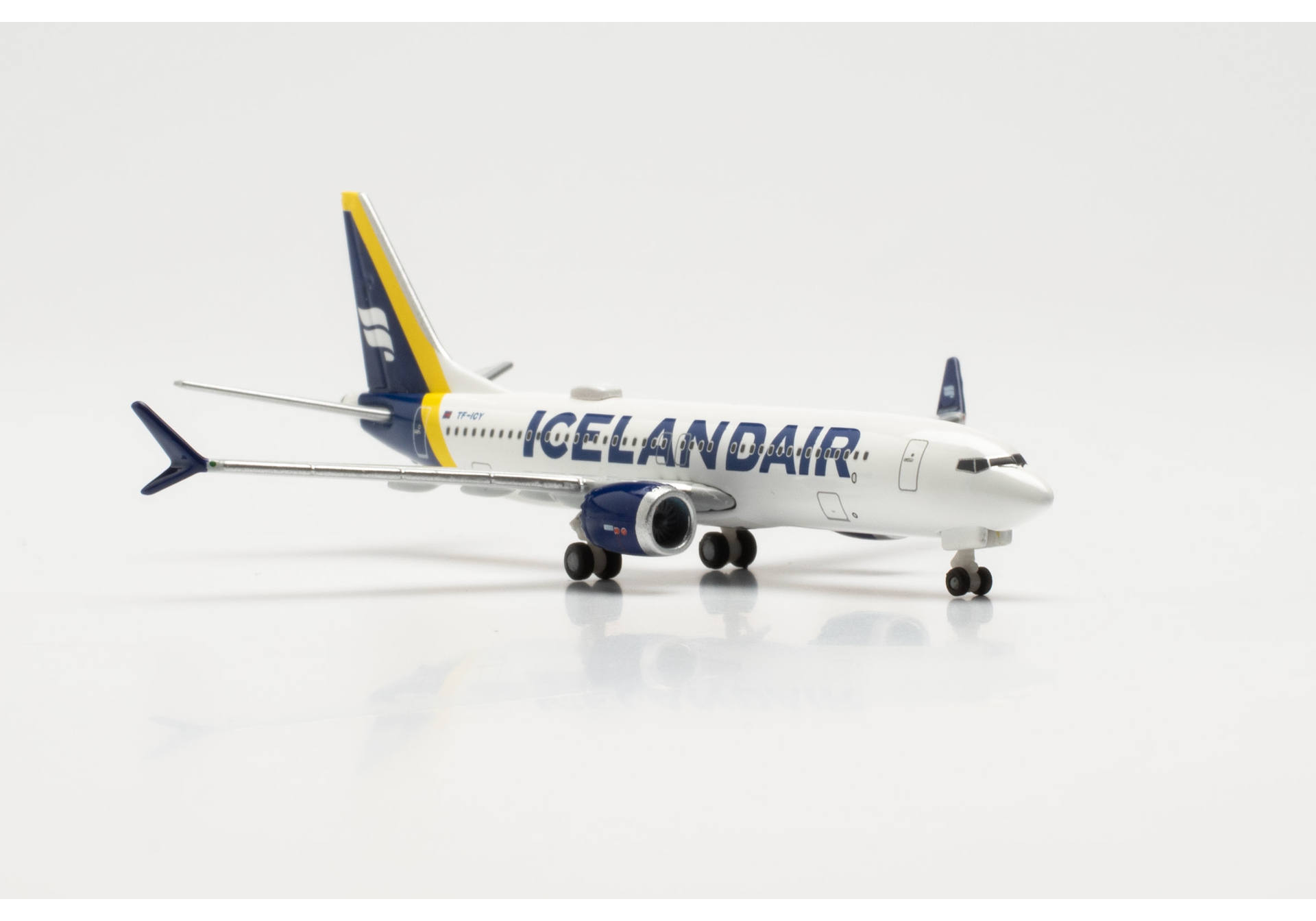 Icelandair Boeing 737 Max 8 - new colors (yellow tail stripe) - TF-ICY “Látrabjarg”