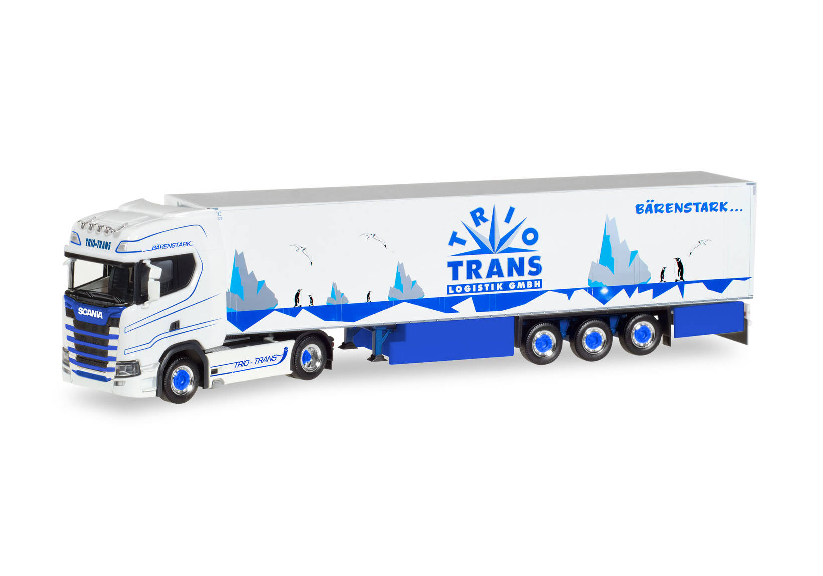 Scania CS20 HD Kühlkoffer-Sattelzug "Trio-Trans"