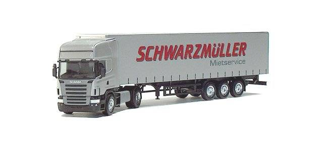 Scania curtain canvas semitrailer "Schwarzmueller"