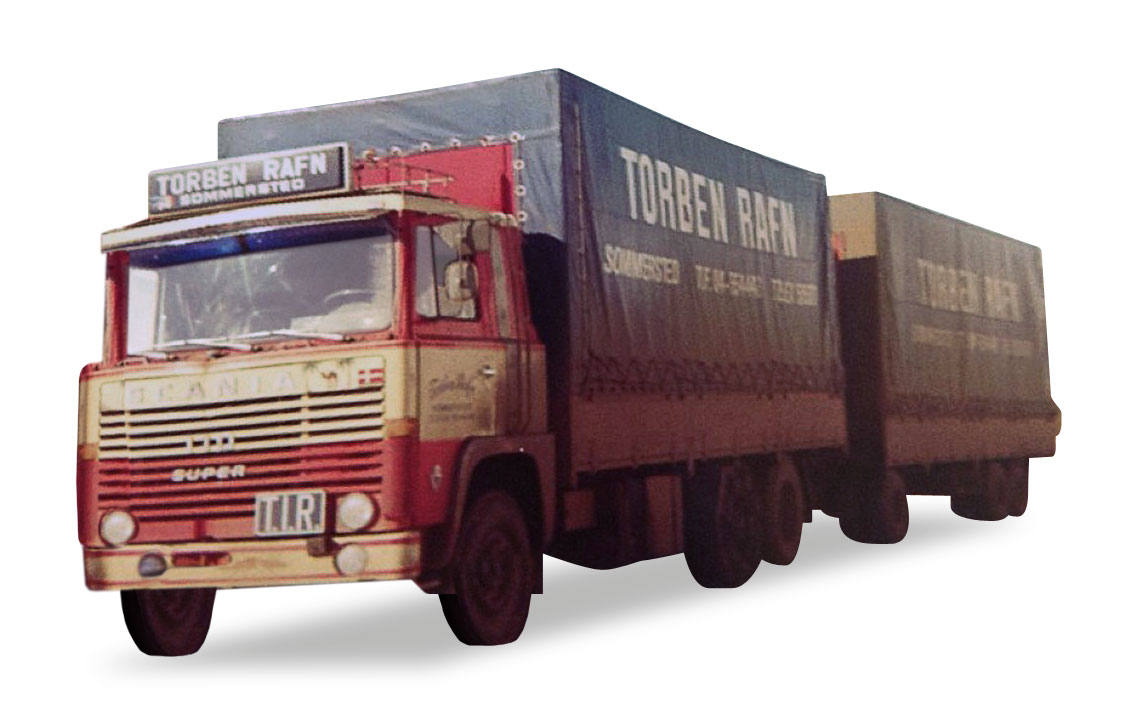 Scania 110 canvas Trailer "Torbn Rafn"