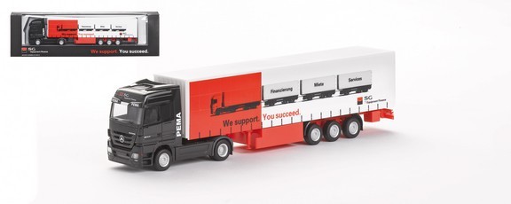 Mercedes-Benz Actros LH '08 (1844) Curtain plane saddle train special box